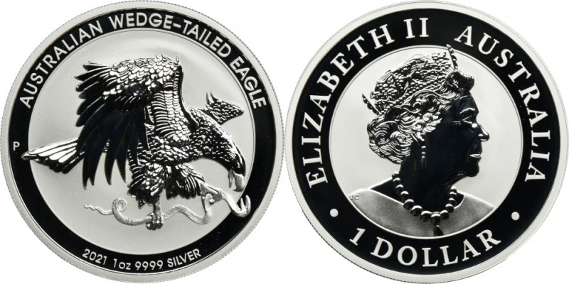 Australia, Elizabeth II, 1 Perth Dollar 2020 - Australian Wedge-Tailed Eagle Min...