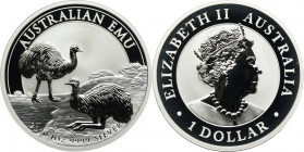 Australia, Elizabeth II, 1 Dollar Perth 2020 P - Emu