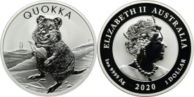 Australia, Elizabeth II, 1 Perth Dollar 2020 P - Quokka