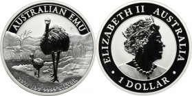 Australia, Elizabeth II, 1 Dollar Perth 2021 P - Emu
