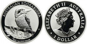 Australia, Elizabeth II, 1 Dollar Perth 2021 P - Kookaburra