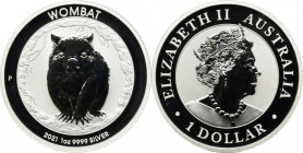 Australia, Elizabeth II, 1 Perth Dollar 2021 P - Wombat
