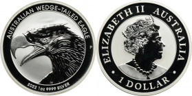 Australia, Elizabeth II, 1 Perth Dollar 2022 - Australian Wedge-Tailed Eagle