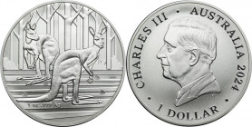Australia, Charles III, 1 Dollar Canberra 2023 - Kangaroo