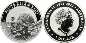 Australia, Charles III, 1 Dollar Perth 2023 P - Emu