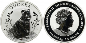 Australia, Charles III, 1 Perth Dollar 2023 P - Quokka