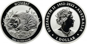Australia, Charles III, 1 Dollar Perth 2023 P - Wombat