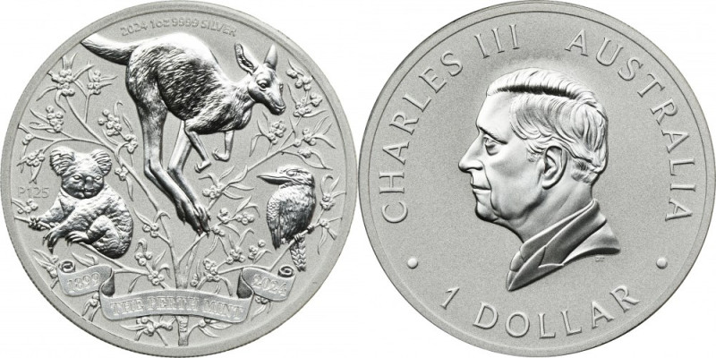Australia, Charles III, 1 Perth Dollar 2024 - Perth Mint Issue minted to celebra...