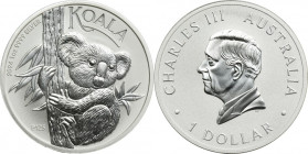 Australia, Charles III, 1 Perth Dollar 2024 P - Koala