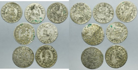Lot, Austria, Ferdinand II, 3 Kreuzer (7 pcs.)