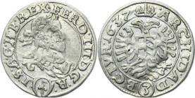 Austria, Ferdinand III, 3 Kreuzer Wien 1637
