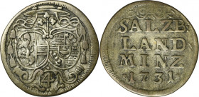 Austria, Archbishopric of Salzburg, Leopold Anton von Firmian, 4 Kreuzer 1731