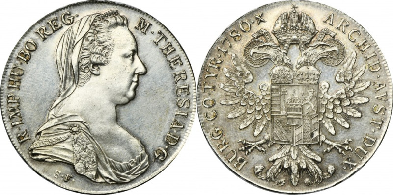 Austria, Maria Theresa, Thaler Wien 1780 SF - RESTRIKE New issue from the Wien m...