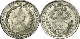 Austria, Maria Theresa, 20 Kreuzer Hall 1778 VC-S