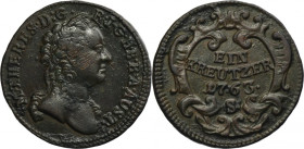 Austria, Maria Theresa, 1 Kreuzer Schmöllnitz 1763 S