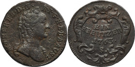 Austria, Maria Theresa, 1 Kreuzer Schmöllnitz 1763 S