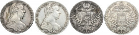 Lot, Austria, Maria Theresa, Thaler Wien 1780 SF (2 pcs.)