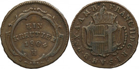 Austria, Franz II, 1 Kreuzer Günzburg 1804 H