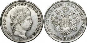 Austria, Ferdinand I, 5 Kreuzer Wien 1838 A