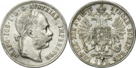 Austria, Franz Joseph I, 1 Florin Wien 1875