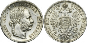 Austria, Franz Joseph I, 1 Florin Wien 1878