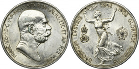 Austria, Franz Joseph I, 5 Corona Wien 1908