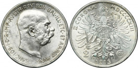 Austria, Franz Joseph I, 2 Corona Wien 1913