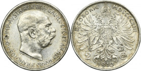 Austria, Franz Joseph I, 2 Corona Wien 1913