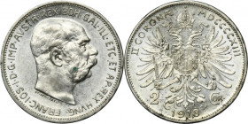 Austria, Franz Joseph I, 2 Corona Wien 1913