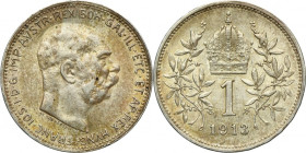 Austria, Franz Joseph I, 1 Corona Wien 1913