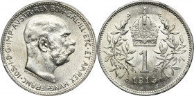 Austria, Franz Joseph I, 1 Corona Wien 1915