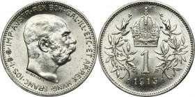 Austria, Franz Joseph I, 1 Corona Wien 1915