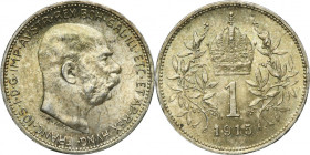 Austria, Franz Joseph I, 1 Corona Wien 1915