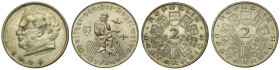 Set, Austria, I Republic, 2 Schillings Wien (2 pcs.)