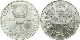 Austria, II Republic, 100 Schilling Wien 1977 - Kremsmünster Monastery