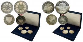 Set, Austria, II Republic, Schilling Wien 1968 (4 pcs.)