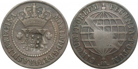 Brazil, Maria I, 20 Réis Lisbon 1790 - countermark