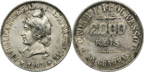 Brazil, 2.000 Réis Rio de Janeiro 1907