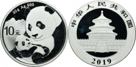 China, 10 Yuan 2019 - Panda