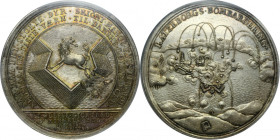 Denmark, Christian V, Medal bombardment of Ratzeburg and conclusion of peace 1693 - PCGS SP66 - ex. Karsten Kold