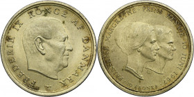 Denmark, Frederick IX, 10 Kroner Copenhagen 1967 - Wedding of Princess Margaret