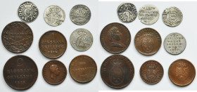 Lot, Denmark, Mix of coins (9 pcs.)