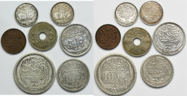 Set, Egypt, Piastres and Milliemes (7 pcs.)