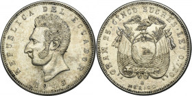 Ecuador, 5 Sucres Mexico 1943