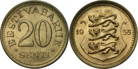 Estonia, 20 Senti Tallinn 1935