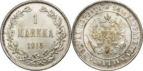 Finland, Autonomia, Nicholas II, 1 Markka Helsinki 1915 S
