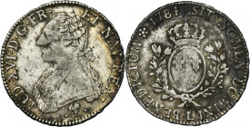 France, Louis XVI, Écu Bayonne 1784 L