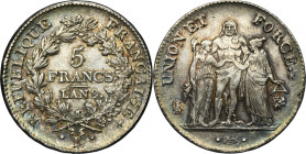 France, First Republic, 5 Francs Bayonne 1800 L