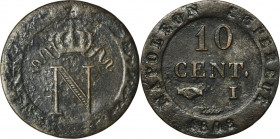 France, Napoleon I, 10 Centimes Limoges 1808 I