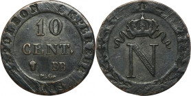 France, Napoleon I, 10 Centimes Strasbourg 1808 BB
